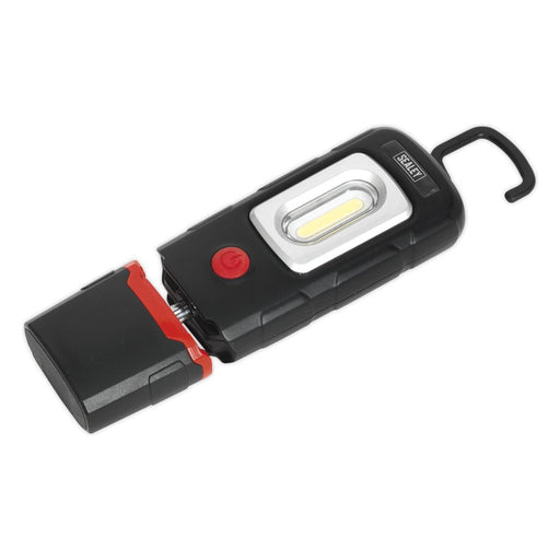 Sealey Rechargeable 360 Inspection Light 3W COB & 1W SMD LED Black Lithium-Polym Sealey - Town Tools 