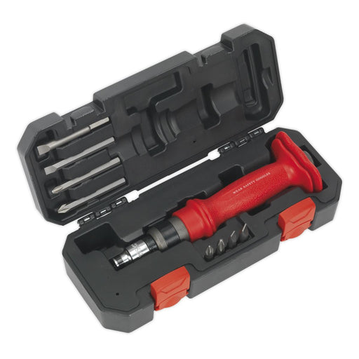 Sealey Premier Premier Heavy-Duty Impact Driver Set with Protection Grip 10pc Sealey Premier - Town Tools 