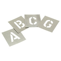 Stencils Set of Zinc Stencils - Letters 6in