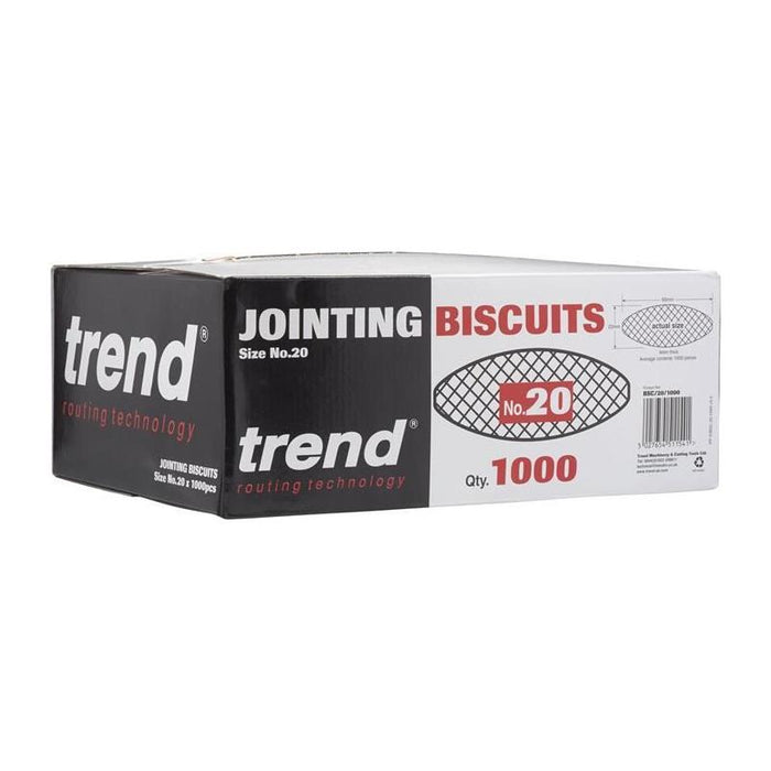 Trend BSC/20/1000 Biscuits No.20 (Pack 1000) Trend - Town Tools