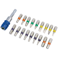 Draper Coloured Screwdriver Bit Set (19 Piece) 82402