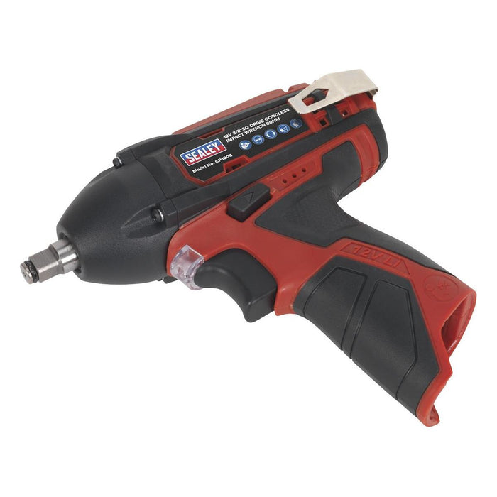 Sealey Cordless Impact Wrench 3/8"Sq Drive 80Nm 12V SV12 Series Body Only Sealey - Town Tools 