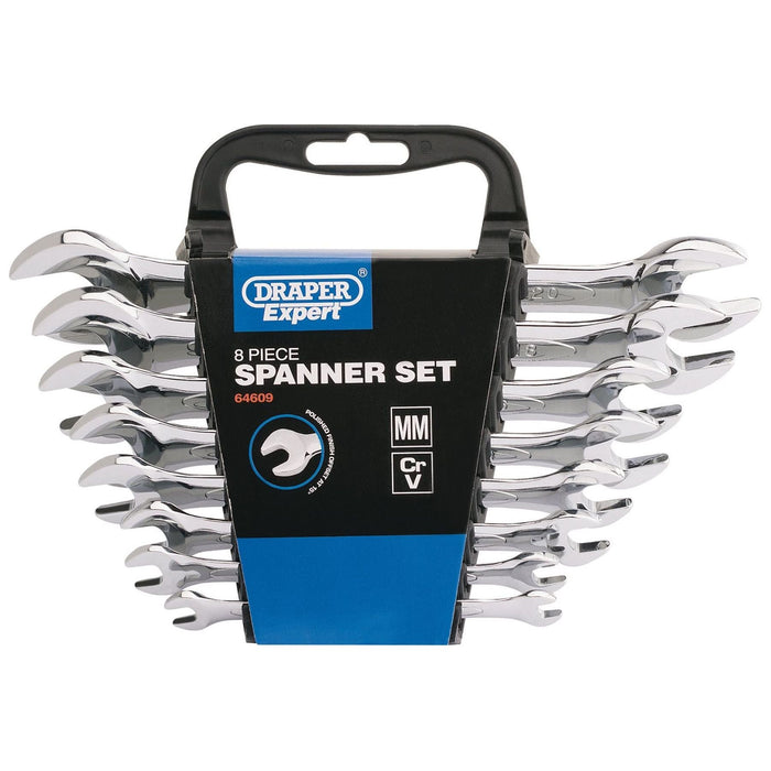 Draper Metric Double Open Ended Spanner Set (8 Piece) 64609 Draper - Town Tools 