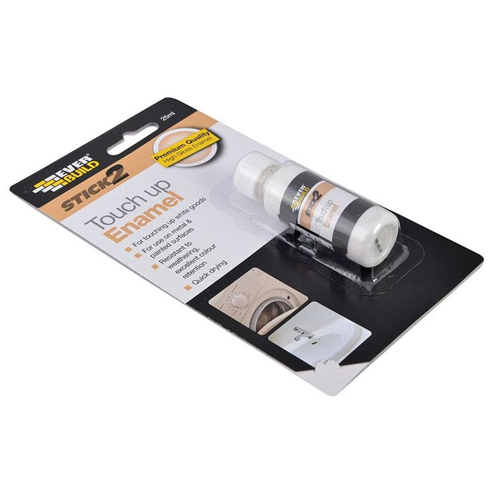 Everbuild Sika Stick2 Touch Up Enamel White 25ml Everbuild Sika - Town Tools