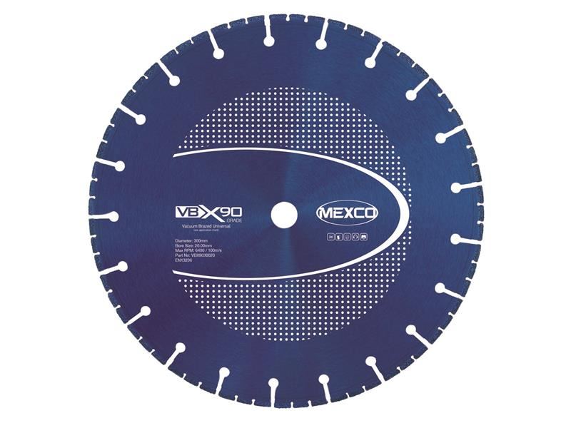 MEXCO VBX90 Grade Universal Diamond Blade 300 x 20mm MEXCO - Town Tools