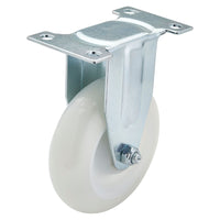 Draper Fixed Plate Fixing Nylon Wheel, 100mm Diameter, S.W.L. 125kg