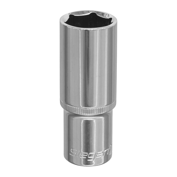 Sealey WallDrive Socket 22mm Deep 1/2"Sq Drive S0677 Siegen by Sealey - Town Tools 