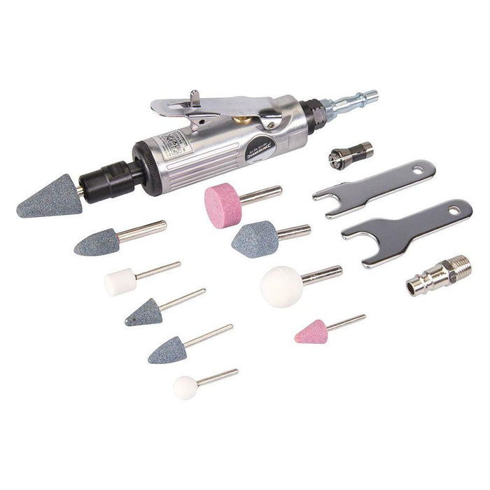 Silverline Air Die Grinder Kit 15pce 160mm Silverline - Town Tools 