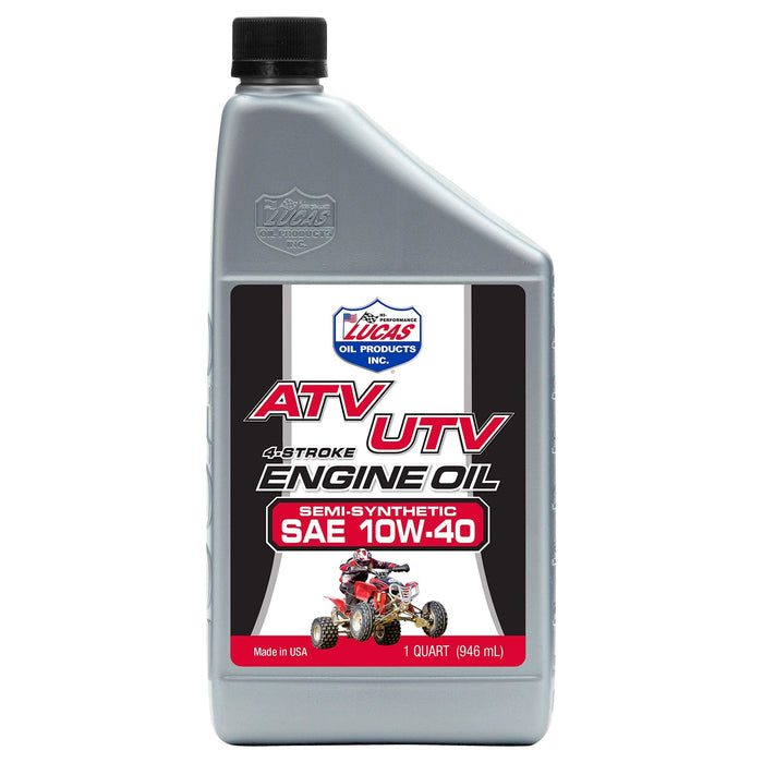 Lucas Oil Semi Syn 10W40 Motor Cycle Atv Oil 946Ml 40720 Lucas Oil Oil - Town Tools 