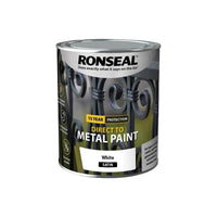 Ronseal Direct to Metal Paint White Satin 750ml