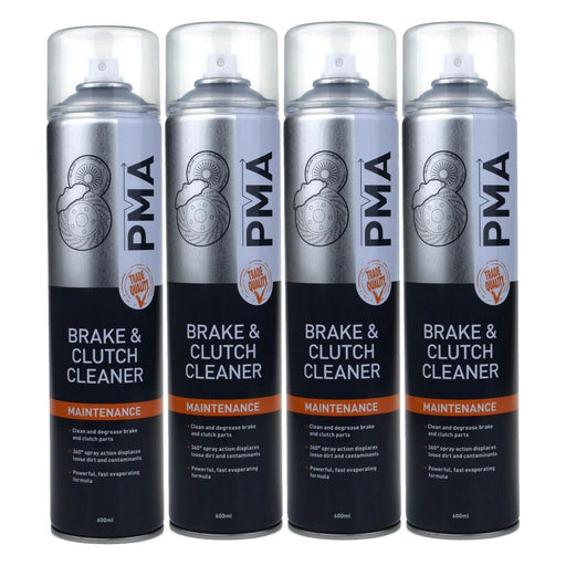 4 x PMA Brake And Clutch Cleaner Degreaser Aerosol Professional Spray 600ml BRCL PMA - Town Tools 