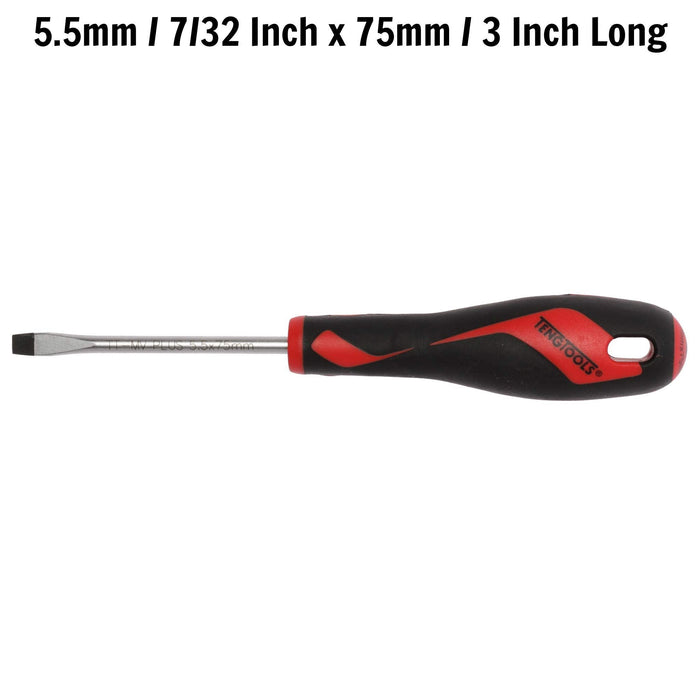 Teng Tools Flat Screwdriver 1.0 x 5.5 x 75mm S Teng Tools - Town Tools 