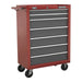 Sealey Rollcab 7 Drawer with Ball-Bearing Slides Red/Grey AP22507BB Sealey - Town Tools 