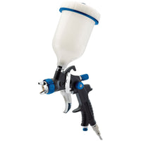Draper HVLP Air Spray Gun with Composite Body and Gravity Fed Hopper, 600ml