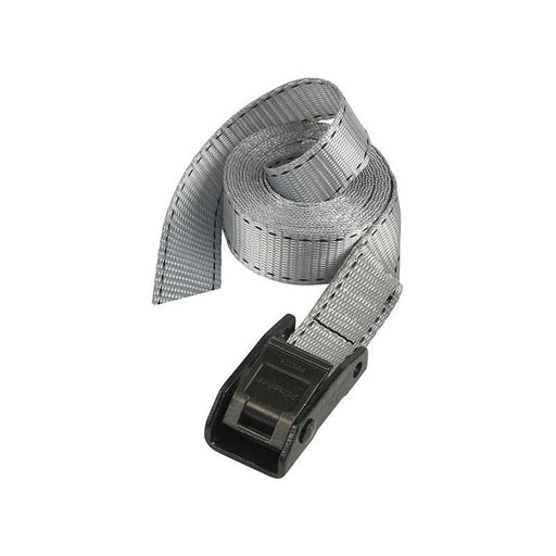 Master Lock Lashing Strap with Metal Buckle, Grey 5m 150kg (Single) Master Lock - Town Tools