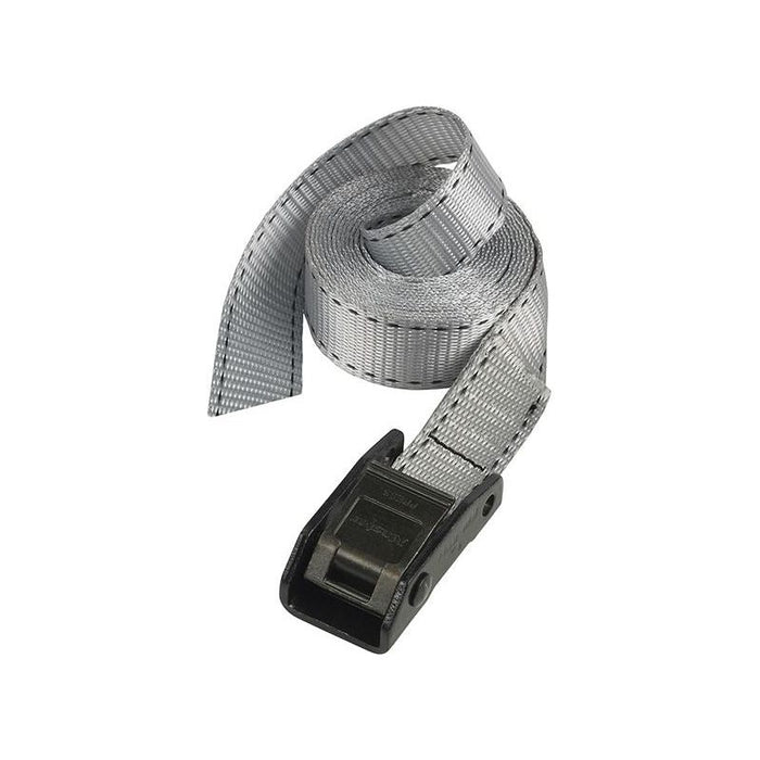 Master Lock Lashing Strap with Metal Buckle, Grey 5m 150kg (Single) Master Lock - Town Tools