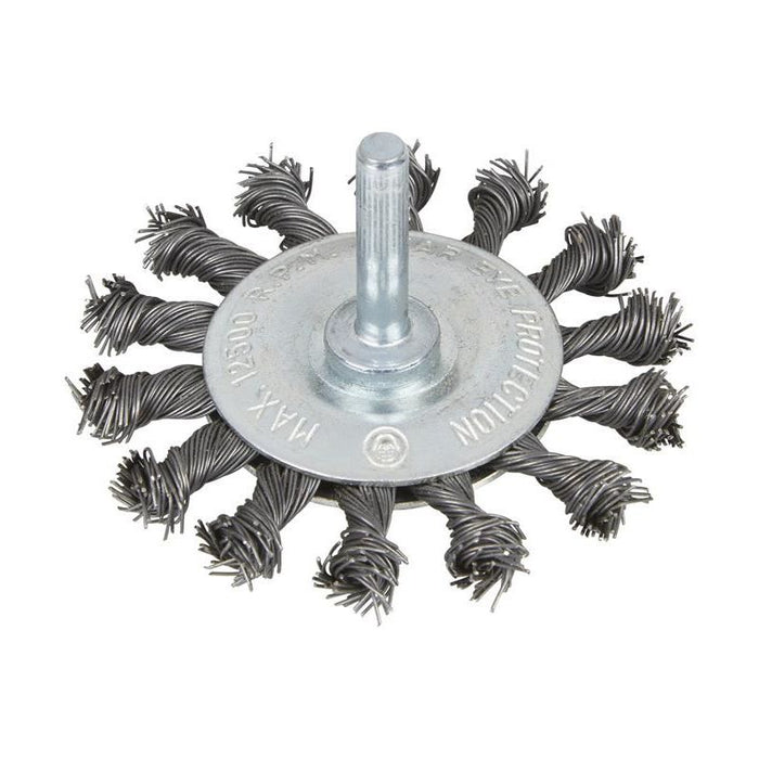 Bluespot Tools Flat Twist Knot Wire Wheel 75mm BlueSpot Tools - Town Tools