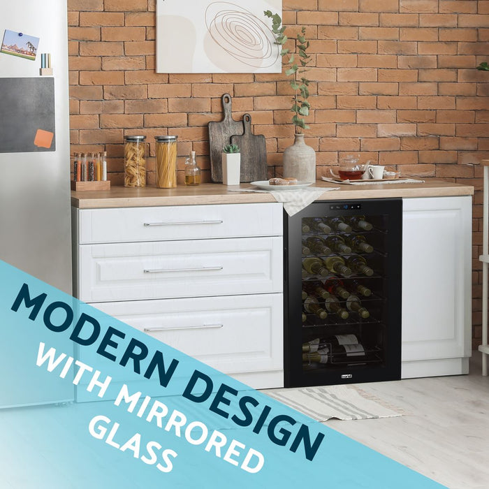 Baridi 24 Bottle Tabletop Wine Fridge & Cooler DH9