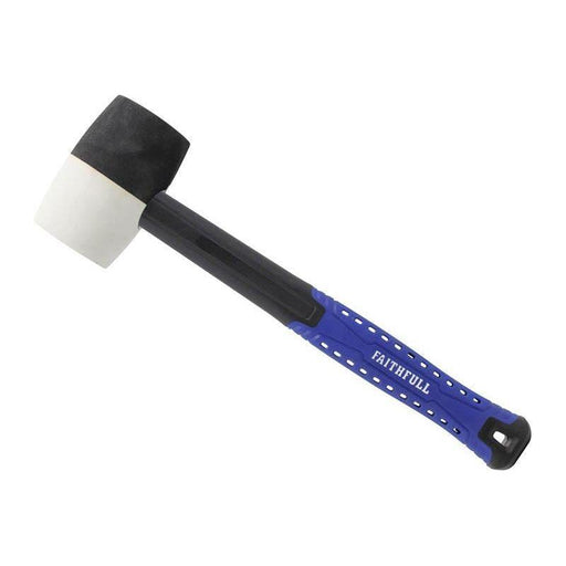 Faithfull Black & White Fibreglass Mallet 16oz Faithfull - Town Tools