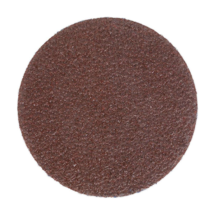 Sealey Quick-Change Sanding Disc50mm 60Grit Pack of 10 PTCQC5060