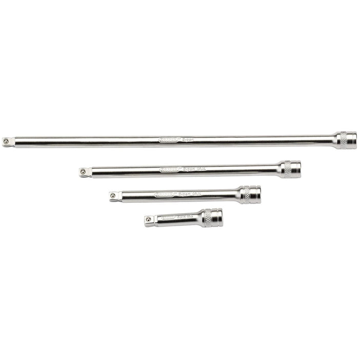 Draper Wobble Extension Bar Set, 1/4" Sq. Dr., Micro Satin Chrome (4 Piece)