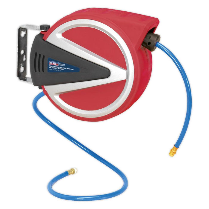 Sealey Retractable Air Hose Reel 12m6.5mm ID PU Hose SA812 Sealey - Town Tools 