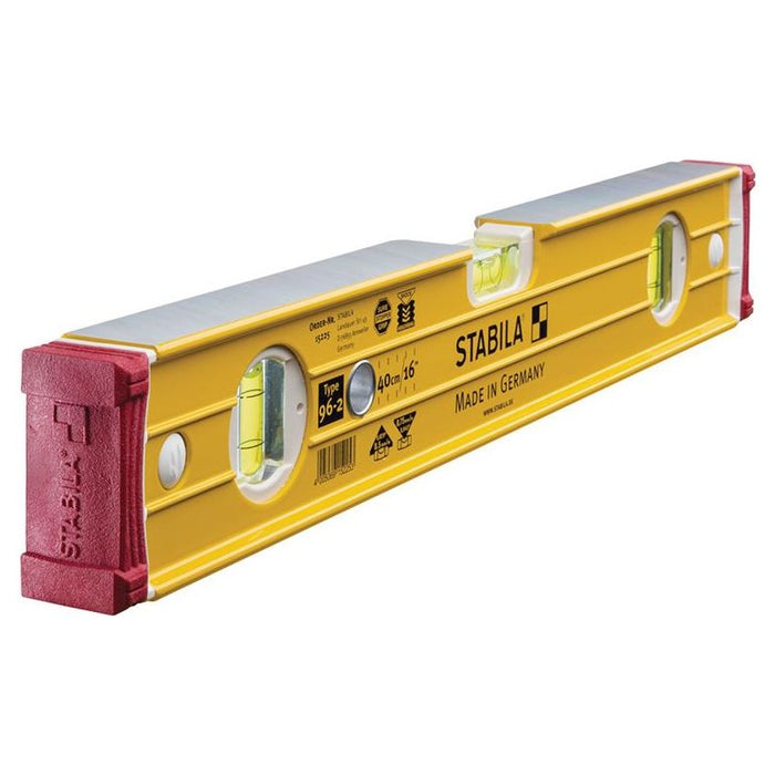 Stabila 96-2-40 Spirit Level 3 Vial 15225 40cm Stabila - Town Tools
