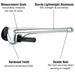 Teng Tools Aluminium Pipe Wrench 600mm Teng Tools - Town Tools 