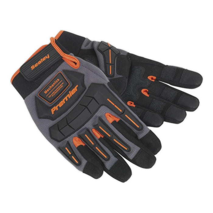 Sealey Mechanic's Gloves Anti-Collision - Large Pair Sealey - Town Tools 