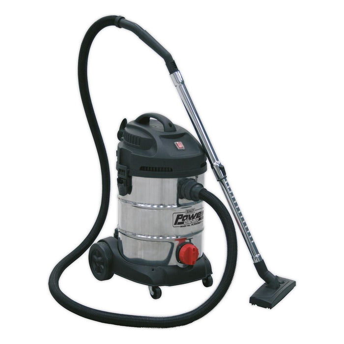 Sealey Vacuum Cleaner Industrial 30L 1400W/230V Stainless Drum PC300SD Sealey - Town Tools 