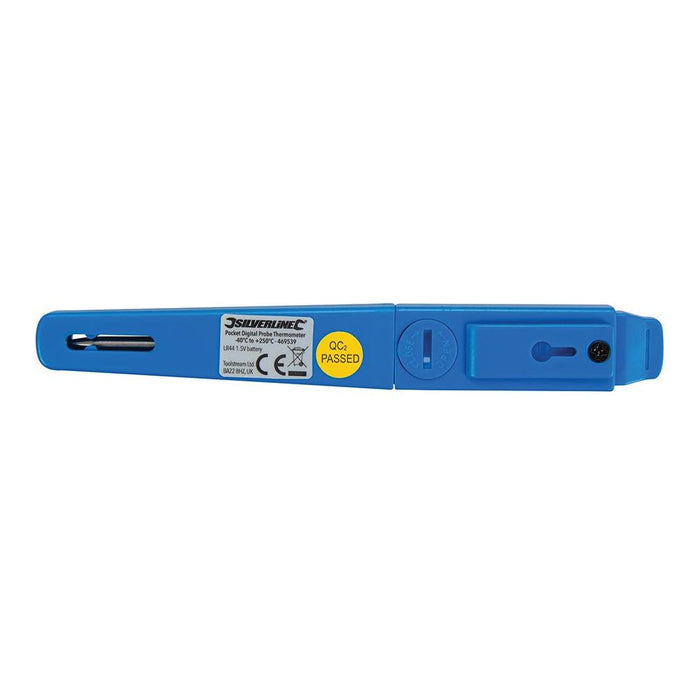 Silverline Pocket Digital Probe Thermometer -40°C to +250°C Silverline - Town Tools 