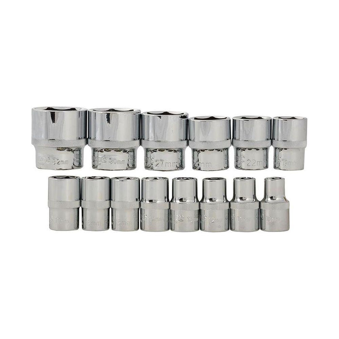 Silverline Socket Wrench Set 1/2" Drive Metric 21pce 21pce Silverline - Town Tools 