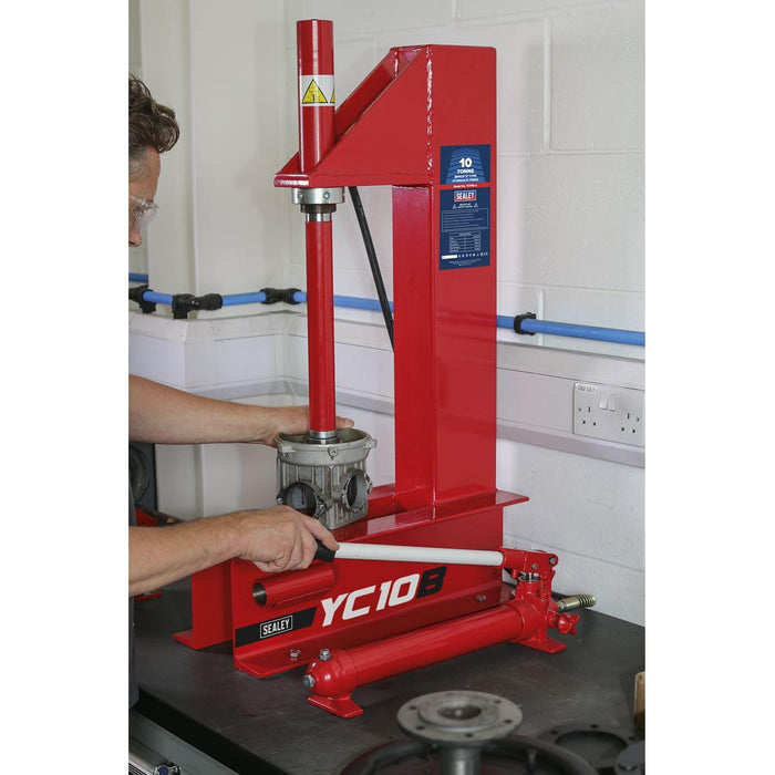 Sealey Hydraulic Press 10 Tonne Bench 'C' Type YC10B Sealey - Town Tools 