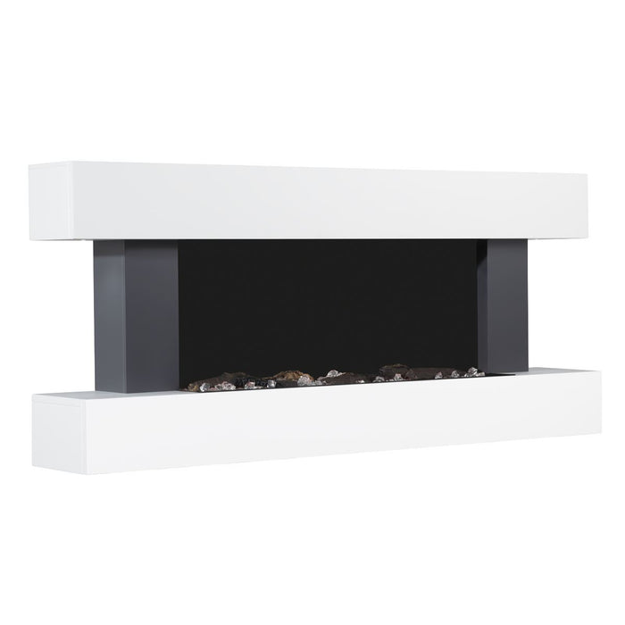 Baridi 46" Wall Mounting 1000W/2000W Electric Fireplace with LED Flame Effects