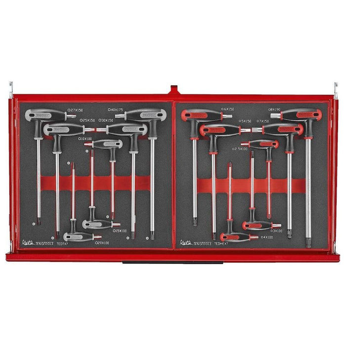 Teng Tools 26" PRO35™ stack FOAM tool kit 418 pieces red Town Tools - Town Tools