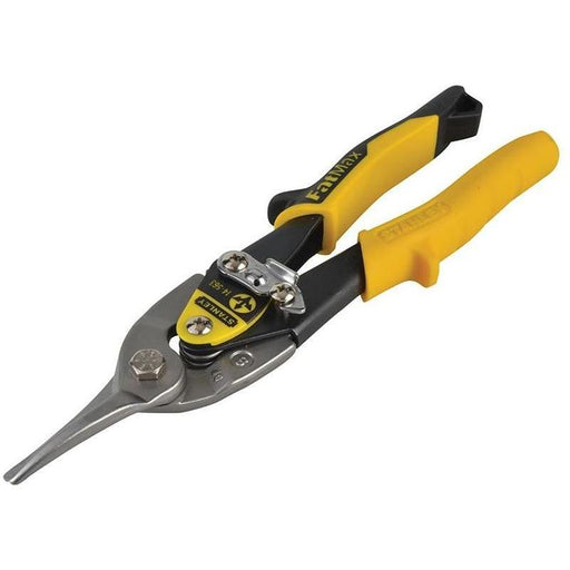 Stanley® Hand Tools Yellow Aviation Snips & Holster Straight Cut 250mm (10in) STANLEY® Hand Tools - Town Tools