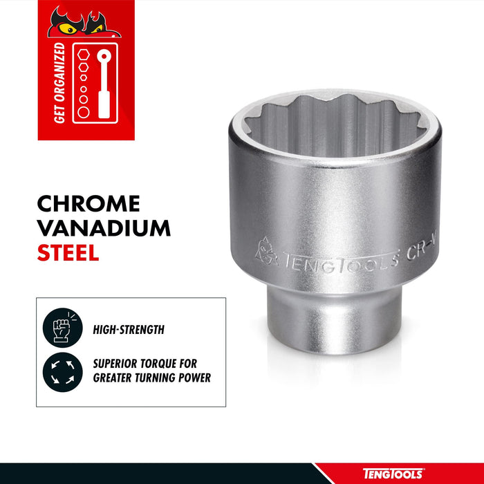 Teng Tools 3/4" Socket 12 pt AF 1-5/16" Teng Tools - Town Tools 