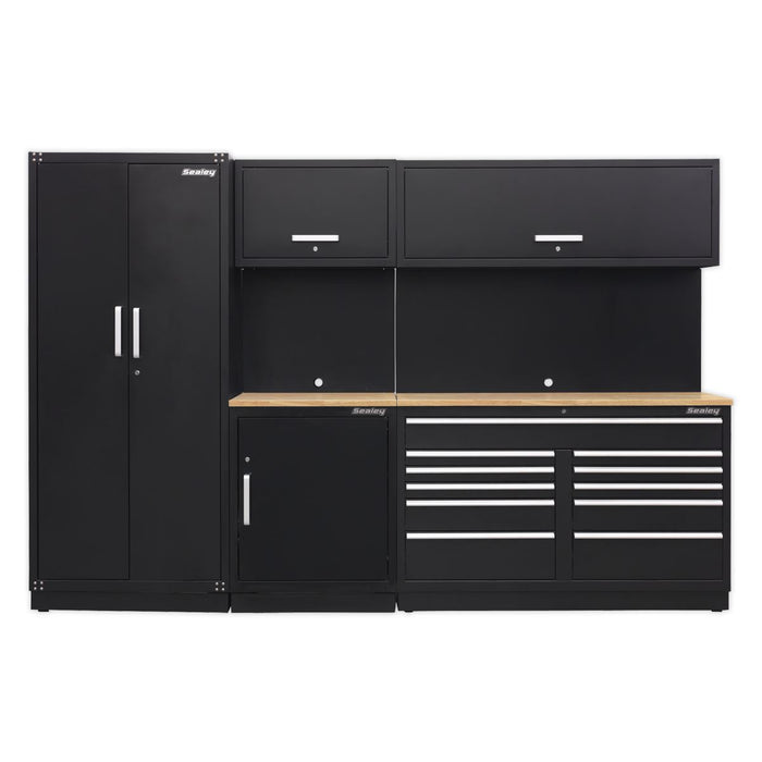 Sealey Premier Premier Storage System with Oak Worktop 3.3m APMSCOMBO2W Sealey Premier - Town Tools 
