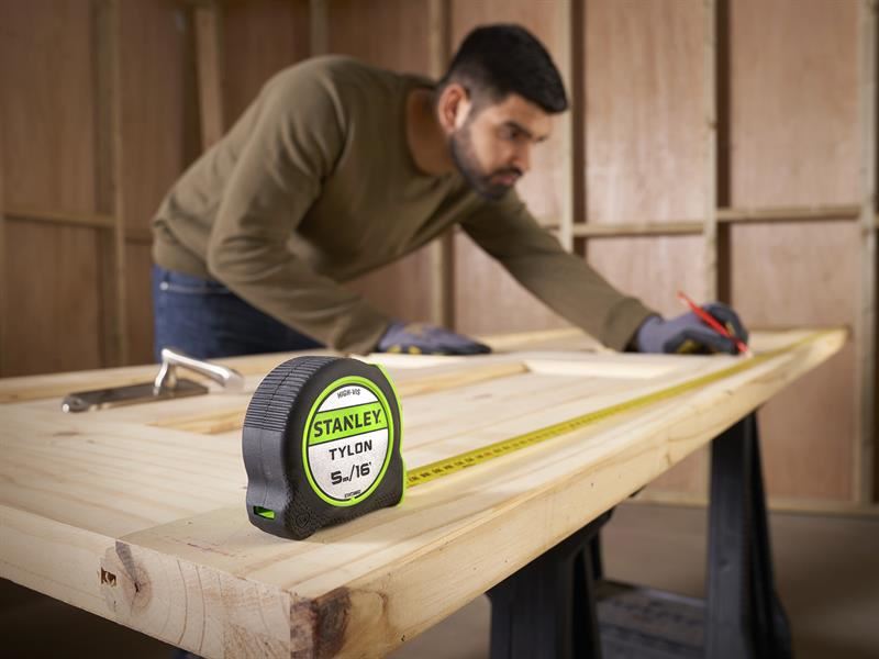 STANLEY Hand Tools Hi-Vis Tylon Tape Measure 5m (16ft) (Width 25mm) STANLEY� Hand Tools - Town Tools