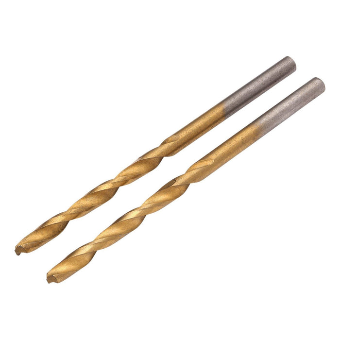 Draper HSS Titanium Nitride Coated Drill Bit, 3.2mm x 34mm (Pack of 2) Draper - Town Tools