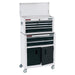 Draper Combined Roller Cabinet and Tool Chest, 6 Drawer, 24", White 19576 Draper - Town Tools 