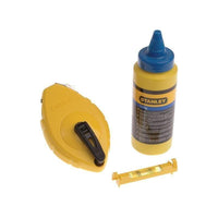 Stanley® Hand Tools Chalk Line 30m, Blue Chalk & Level
