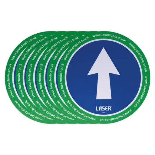 Laser Laser Tools Floor Sticker Arrow Direction 6pc x 2 61703 Laser - Town Tools 