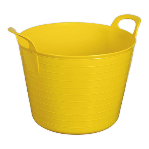 Sealey Heavy-Duty Flexi Tub 40L Yellow SFT40Y Sealey - Town Tools 