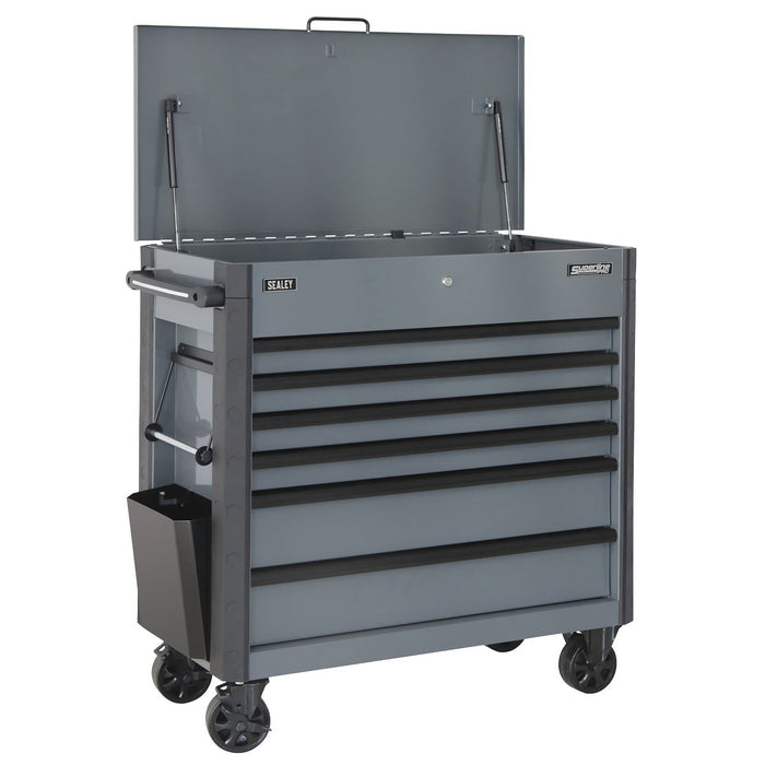 Superline Pro Tool Trolley 6 Drawer - Grey AP366G Superline Pro - Town Tools 