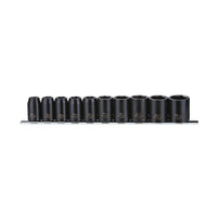 Teng Tools 1/2" Impact Socket Clip Rail Set ANSI 10 Pieces