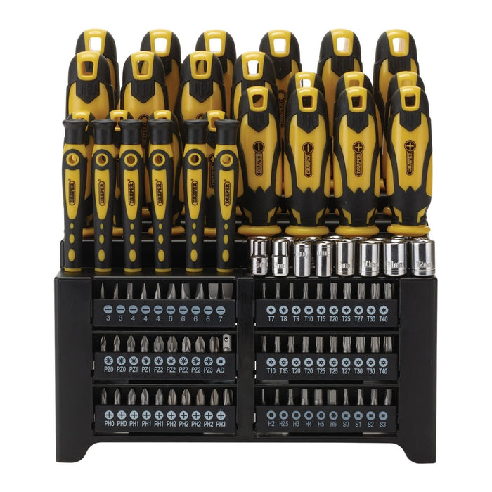 Draper Screwdriver and Bit Set, Yellow (103 Piece) 28012 Draper - Town Tools 