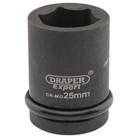 Draper Expert HI-TORQ 6 Point Impact Socket, 3/4" Sq. Dr., 25mm