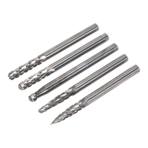 Sealey Micro Carbide Burr Set 5pc MCBSET01 Sealey - Town Tools 