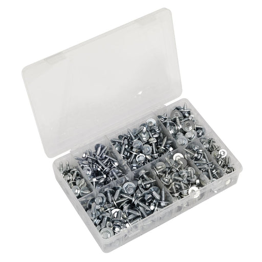 Sealey Acme Screw with Captive Washer Assortment 425pc AB425AS Sealey - Town Tools 